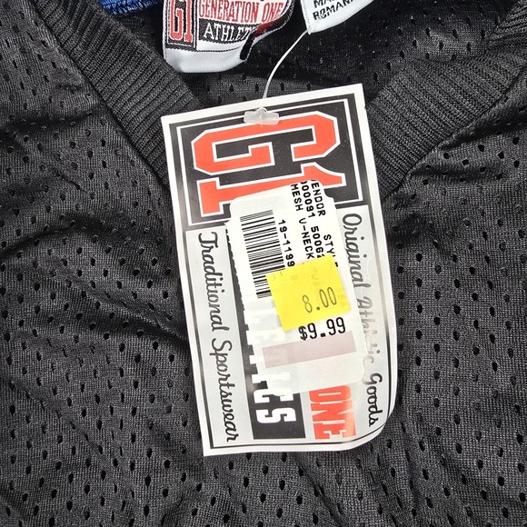 Vintage G1 Generation One Men's Size XL Black Blue Basketball Jersey‎ Deadstock - Picture 3 of 7